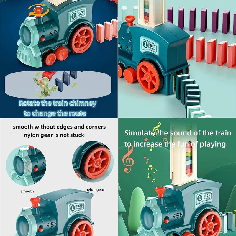 Train Toy Domino Set for Kids ? BPA-Free Plastic with Sound Effects�